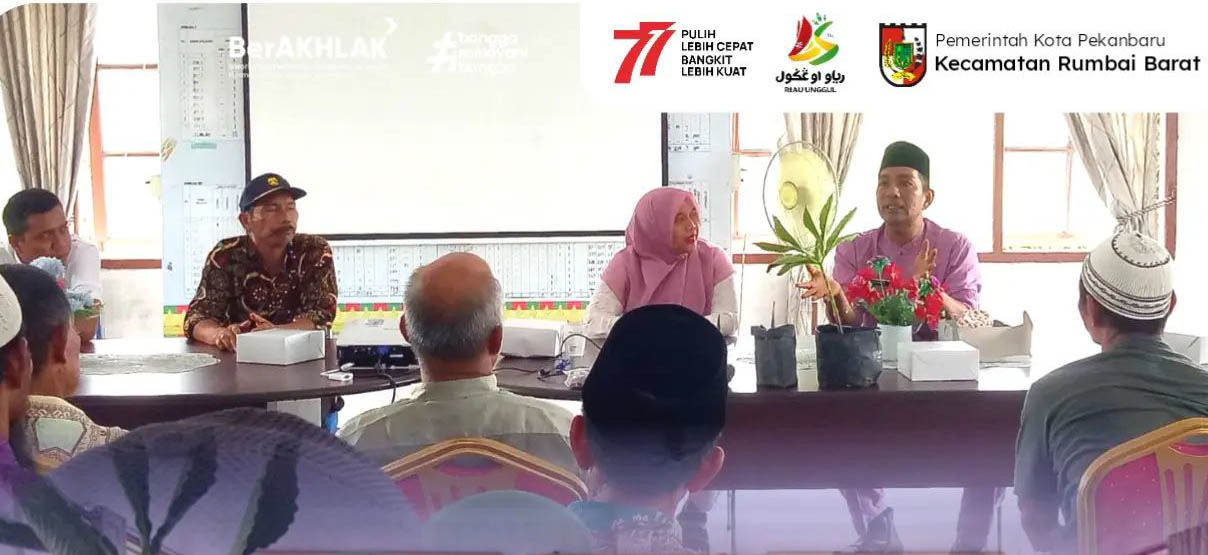 Camat Rumbai Barat Hadiri Sosiaisasi dan Pelatihan Budidaya Tanaman Porang di Kelurahan Muara Fajar