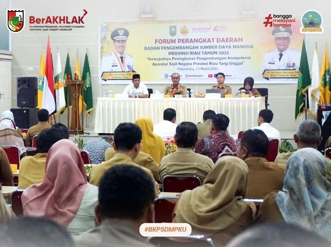 BKPSDM Kota Pekanbaru Hadiri Forum Perangkat Daerah BPSDM Provinsi Riau Tahun 2023